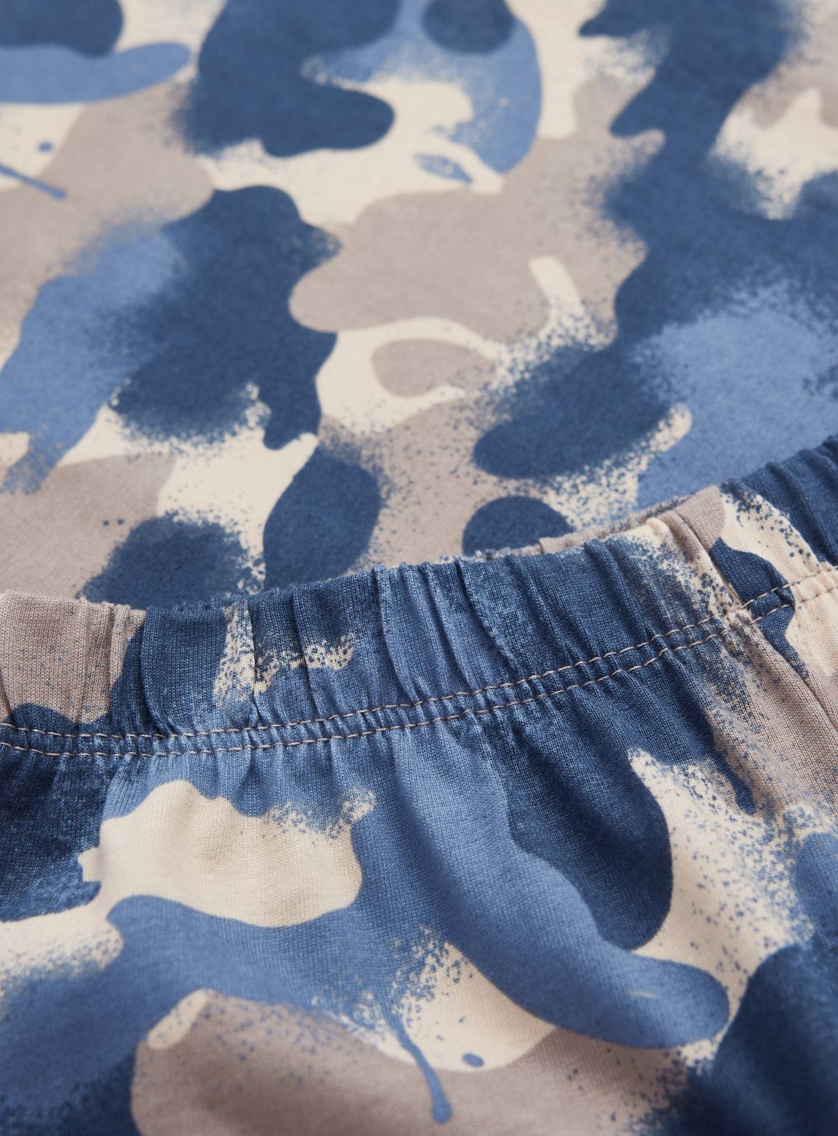 Blue Camo & Stripe Print Pyjamas 2 Pack 11-12 years - Image 2